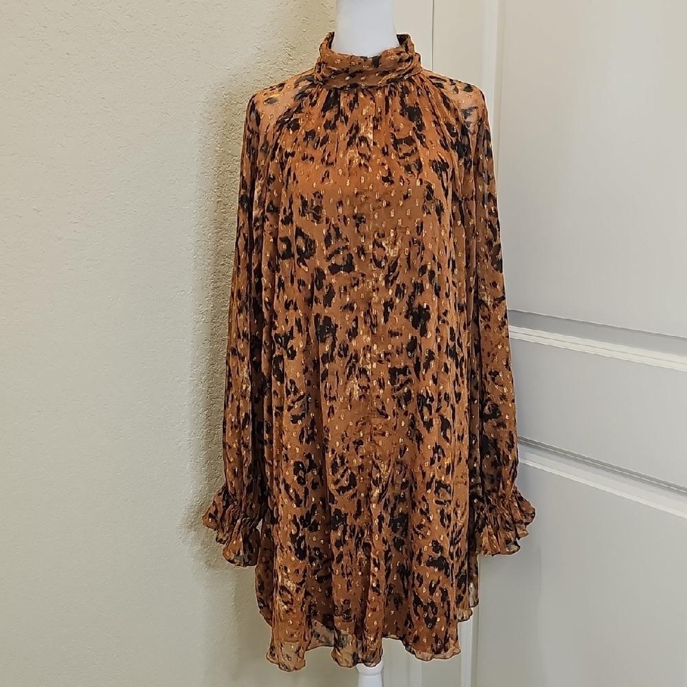 ASOS Maternity Design Leopard Print Dress Sz 8
